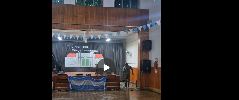 LA VOZ DE LA ESCUELA: El Himno Nacional Argentino entonado por un Portero de Rancul mientras hacía su trabajo