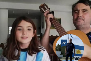 Saubidet contó en medios nacionales que su amistad con el Excombatiende de Rancul, Carlos Arias, fue una de las inspiraciones para escribir su canción viral para la Argentina