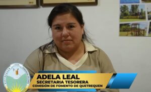 La Tesorera de la Comuna de Quetrequén, Adela Leal, hizo aclaraciones sobre sanciones del Tribunal de Cuentas