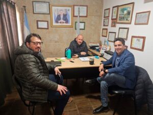 Quetrequén: Juan Pablo Resio recibió al Ministro de Obras Públicas y al Presidente de Vialidad para recorrer la ruta a Villa Huidobro