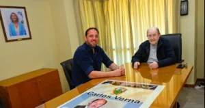 Verna se mostró con Luciano Di Nápoli: «Charla entre compañeros»