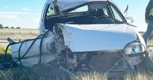 Murió el conductor del auto que chocó por alcance en la Ruta Nacional 35