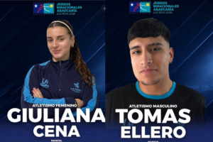 Los atletas de Rancul, Giuliana Cena y Tomás Ellero representarán a La Pampa en los Juegos Binacionales de la Araucanía en Chile